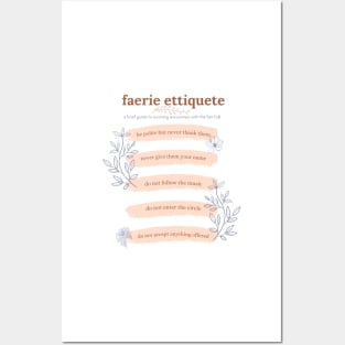 Faerie Ettiquete Posters and Art